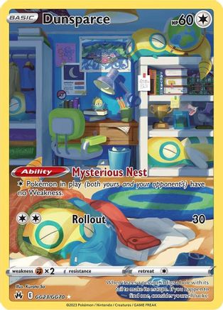 Dunsparce GG23/GG70 - Crown Zenith Galarian Gallery Holofoil