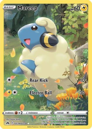 Mareep GG34/GG70 - Crown Zenith Galarian Gallery Holofoil