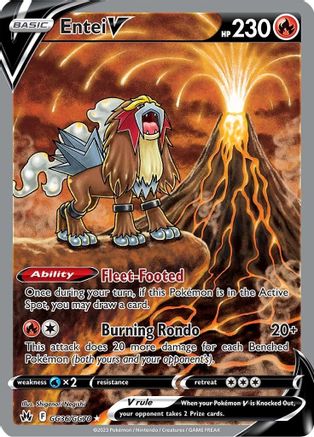 Entei V GG36/GG70 - Crown Zenith Galarian Gallery Holofoil