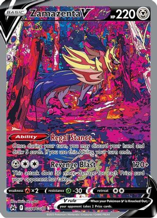 Zamazenta V GG54/GG70 - Crown Zenith Galarian Gallery Holofoil