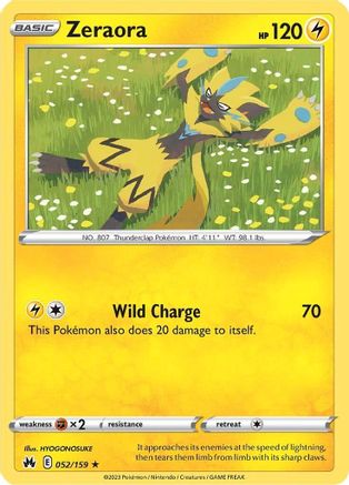 Zeraora 052/159 - Crown Zenith