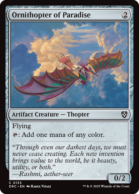Ornithopter of Paradise (DRC-133) - Commander: Aetherdrift