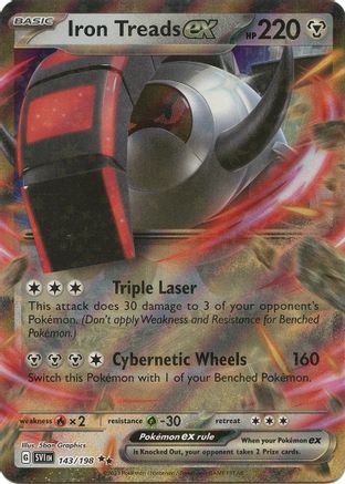 Iron Treads ex 143/198 - SV01 Scarlet & Violet Base Set Holofoil