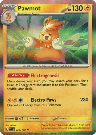 Pawmot 076/198 - SV01 Scarlet & Violet Base Set Holofoil