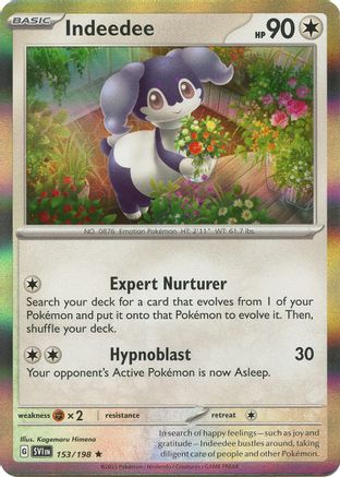 Indeedee 153/198 - SV01 Scarlet & Violet Base Set Holofoil