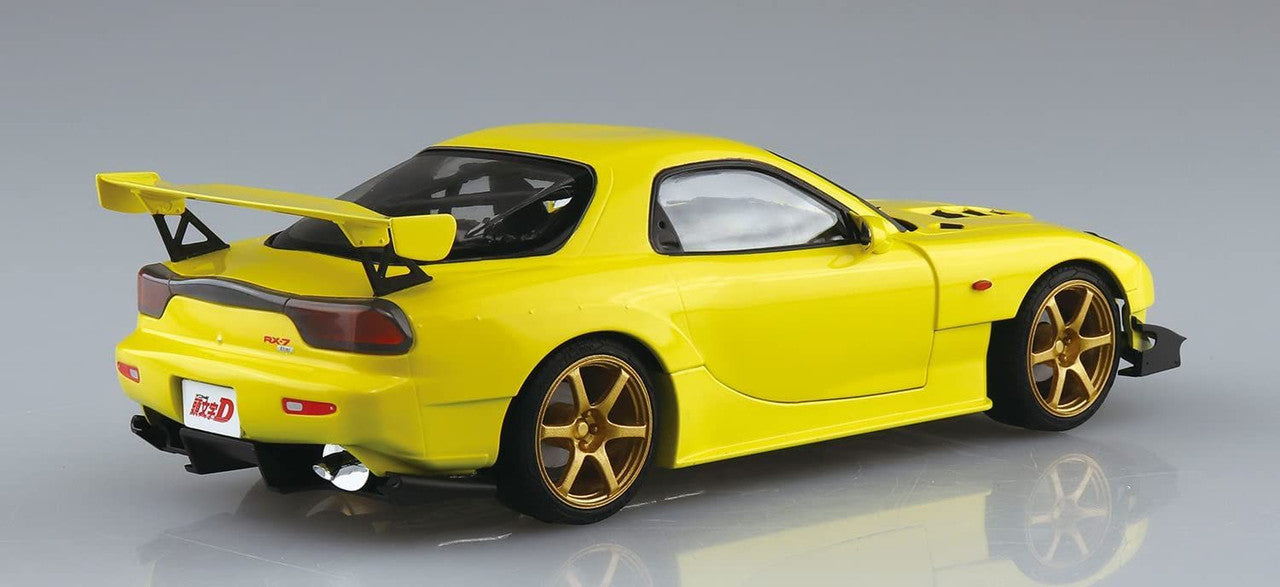 Aoshima Pre-Painted 1/24 Initial D Keisuke Takahashi FD3S RX-7 Project D Vol.28 Design Plastic Model