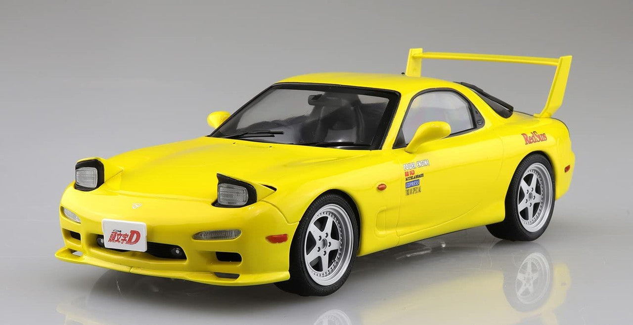 Aoshima Pre-Painted 1/24 Initial D Keisuke Takahashi FD3S RX-7 Vol.1 Design Plastic Model