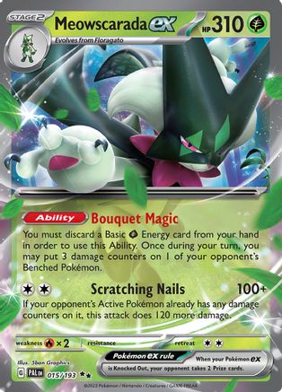 Meowscarada ex 015/193 - SV02 Paldea Evolved Holofoil