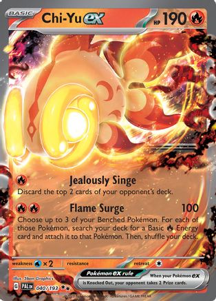 Chi-Yu ex 040/193 - SV02 Paldea Evolved Holofoil