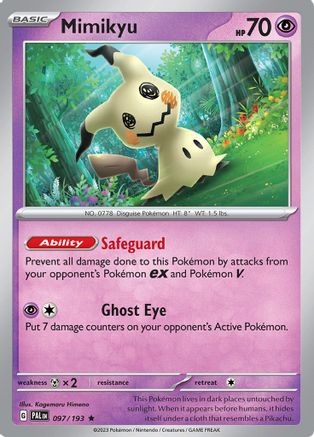 Mimikyu 097/193 - SV02 Paldea Evolved Holofoil