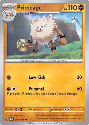 Primeape 107/193 - SV02 Paldea Evolved