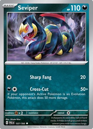 Seviper 137/193 - SV02 Paldea Evolved