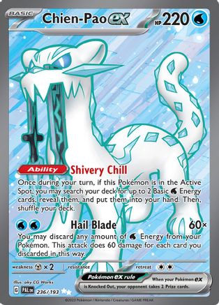 Chien-Pao ex 236/193 - SV02 Paldea Evolved Holofoil
