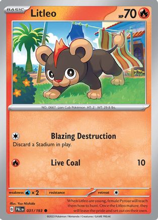 Litleo 031/193 - SV02 Paldea Evolved