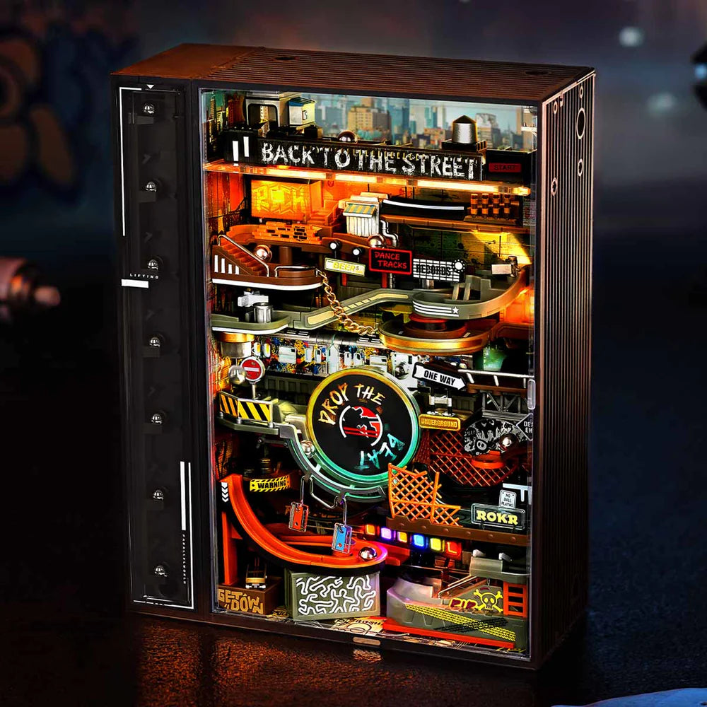 ROKR Hip-Hop Street Marble Run Mechanical 3D Puzzle