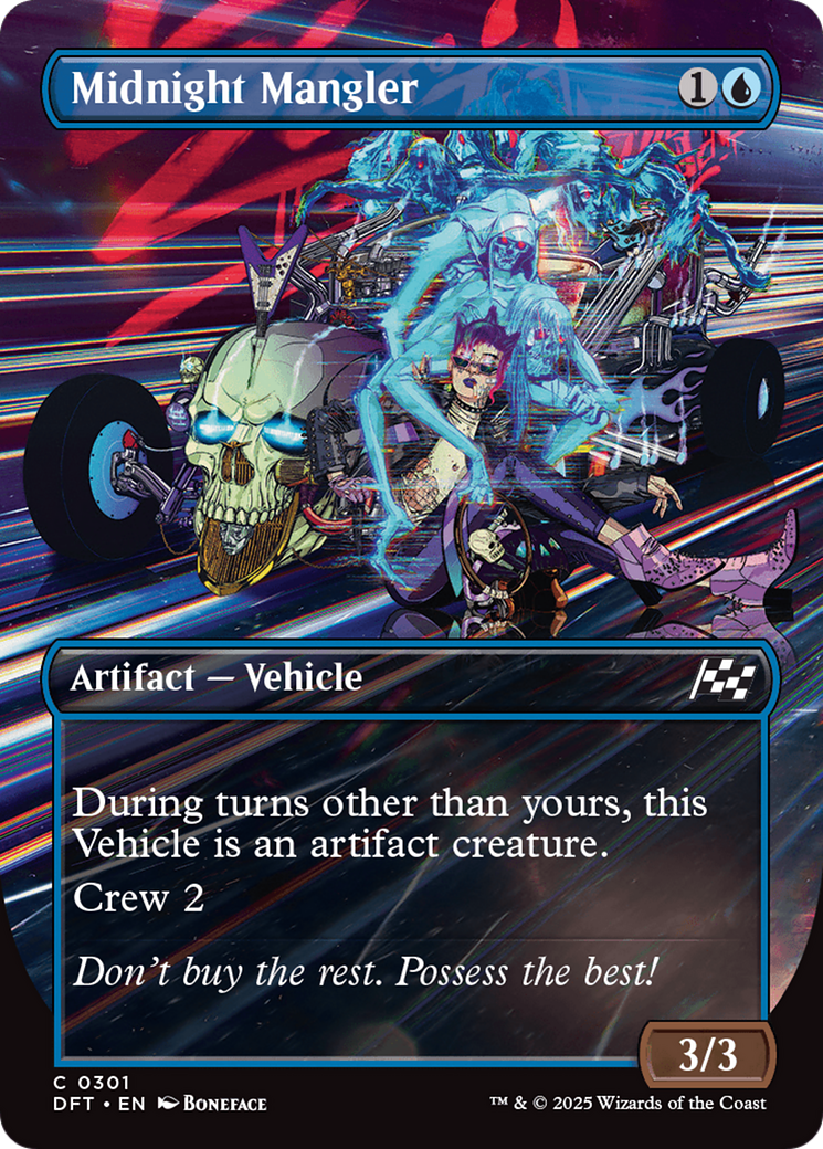 Midnight Mangler (DFT-301) - Aetherdrift (Borderless) Foil