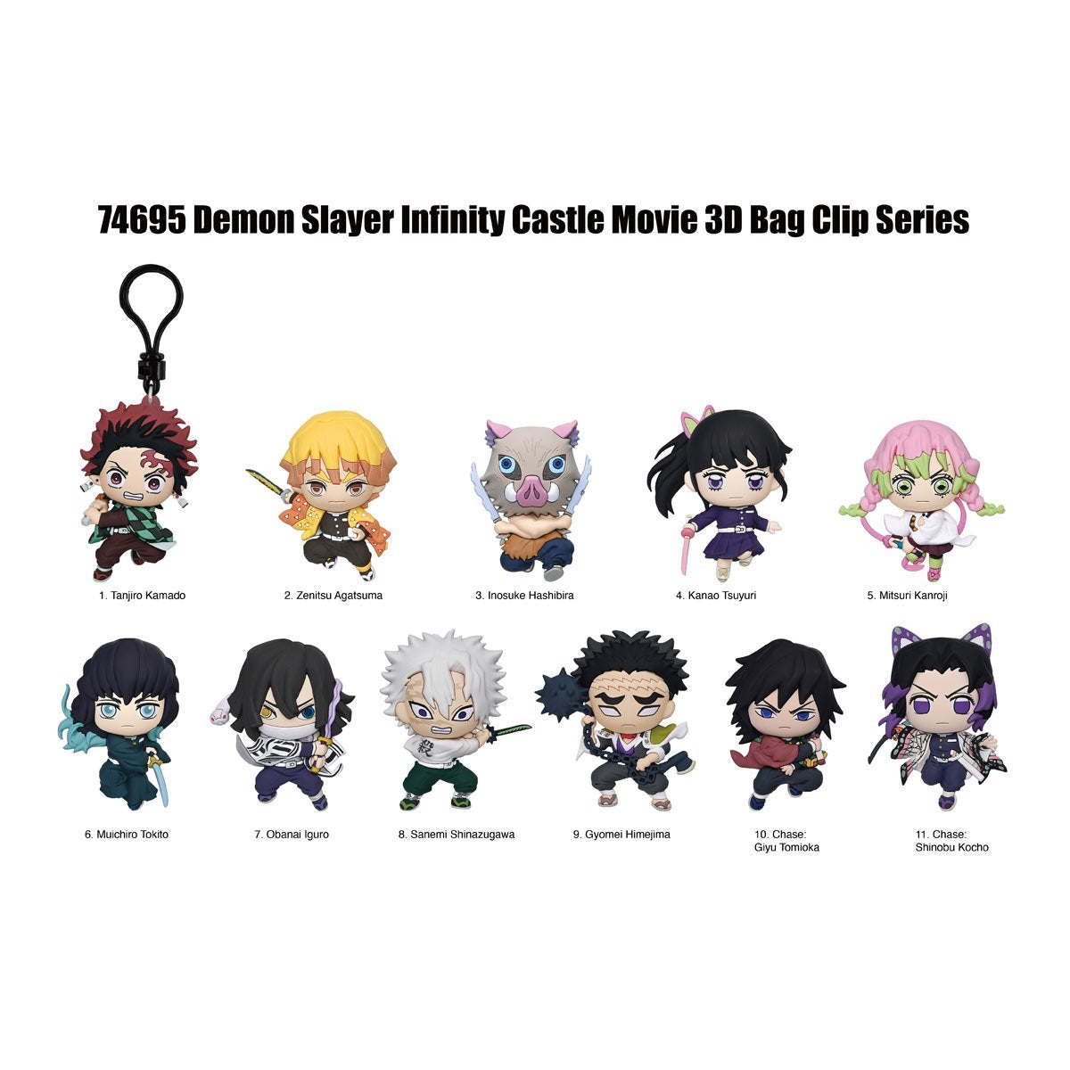Demon Slayer: Kimetsu no Yaiba Infinity Castle 3D Foam Bag Clip Blind Bag