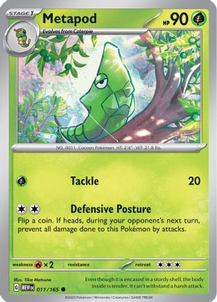 Metapod 011/165 - SV Scarlet & Violet 151
