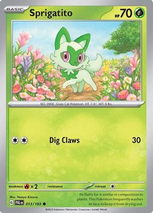 Sprigatito (Summer 2023 Collector Chest) 013/193 - Miscellaneous Cards & Products Holofoil