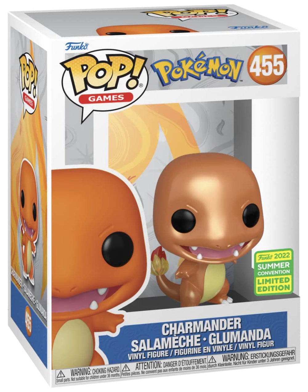 POP! Games: 455 Pokemon, Charmander (MT) Exclusive