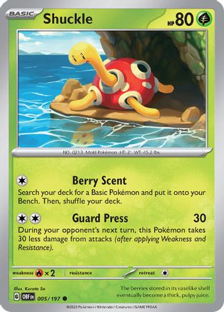 Shuckle 005/197 - SV03 Obsidian Flames