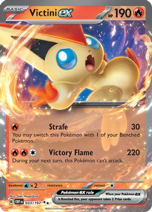 Victini ex 033/197 - SV03 Obsidian Flames Holofoil