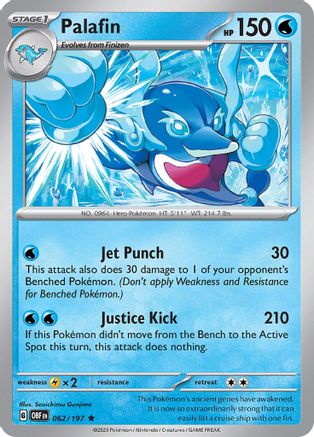 Palafin 062/197 - SV03 Obsidian Flames Holofoil