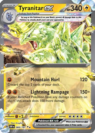 Tyranitar ex 066/197 - SV03 Obsidian Flames Holofoil