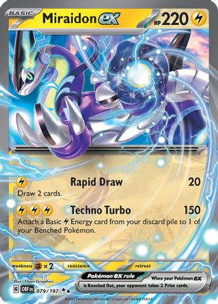 Miraidon ex 079/197 - SV03 Obsidian Flames Holofoil
