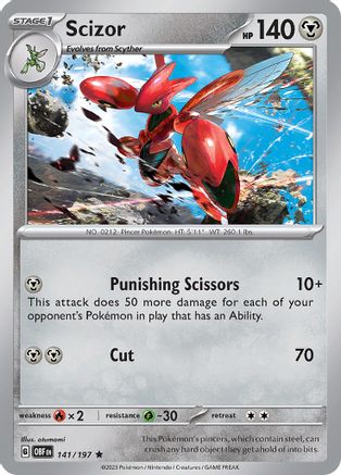 Scizor 141/197 - SV03 Obsidian Flames Holofoil