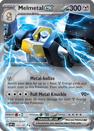 Melmetal ex 153/197 - SV03 Obsidian Flames Holofoil