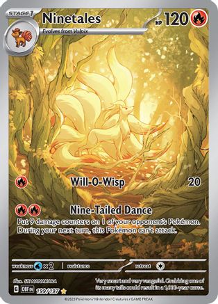 Ninetales - 199/197 - SV03 Obsidian Flames Holofoil