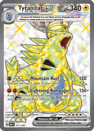 Tyranitar ex 211/197 - SV03 Obsidian Flames Holofoil