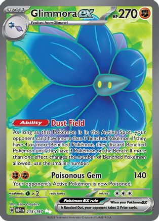 Glimmora ex 213/197 - SV03 Obsidian Flames Holofoil