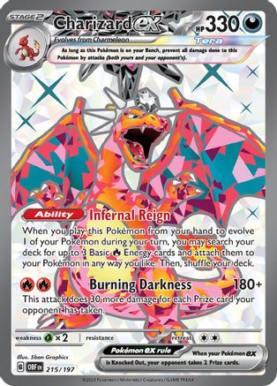 Charizard ex 215/197 - SV03 Obsidian Flames Holofoil