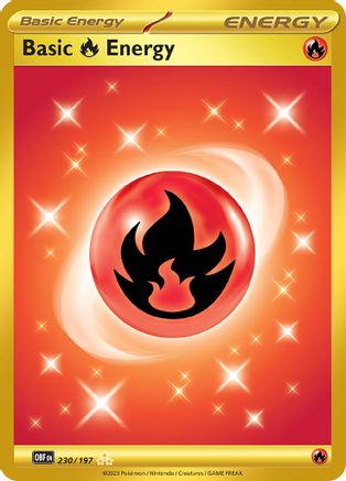 Basic Fire Energy 230/197 - SV03 Obsidian Flames Holofoil