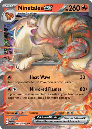 Ninetales ex 038/165 - SV Scarlet & Violet 151 Holofoil