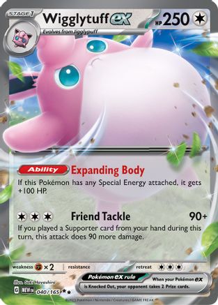 Wigglytuff ex 040/165 - SV Scarlet & Violet 151 Holofoil