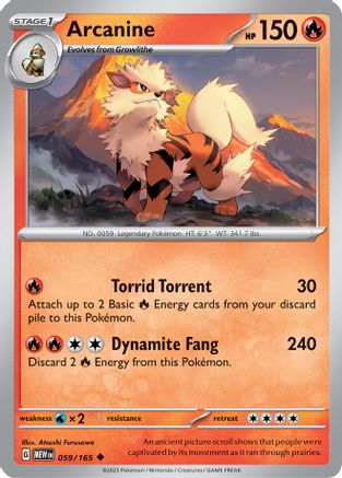 Arcanine 059/165 - SV Scarlet & Violet 151