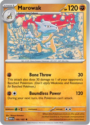 Marowak 105/165 - SV Scarlet & Violet 151 Holofoil