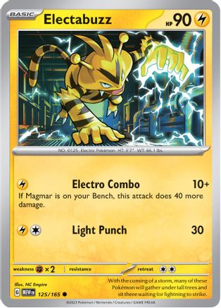 Electabuzz 125/165 - SV Scarlet & Violet 151