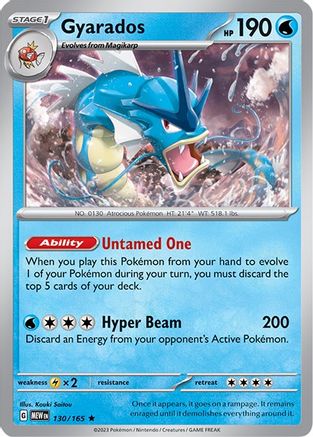 Gyarados 130/165 - SV Scarlet & Violet 151 Holofoil