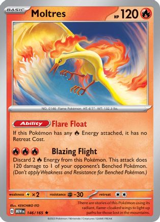Moltres 146/165 - SV Scarlet & Violet 151 Holofoil