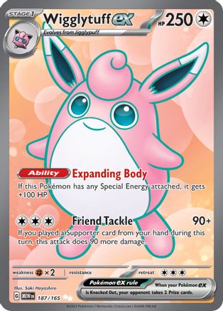 Wigglytuff ex 187/165 - SV Scarlet & Violet 151 Holofoil