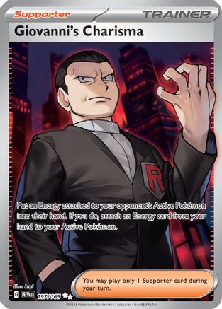 Giovanni's Charisma 197/165 - SV Scarlet & Violet 151 Holofoil