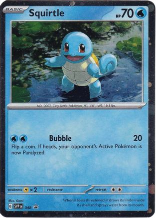 Squirtle (Cosmos Holo) 048 - SV Scarlet & Violet Promo Cards Holofoil