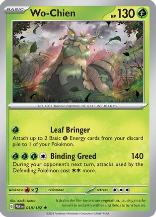 Wo-Chien 018/182 - SV04 Paradox Rift Holofoil