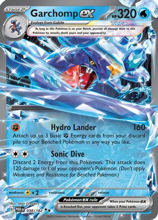 Garchomp ex 038/182 - SV04 Paradox Rift Holofoil