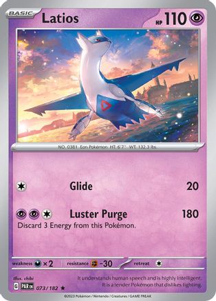 Latios 073/182 - SV04 Paradox Rift Holofoil