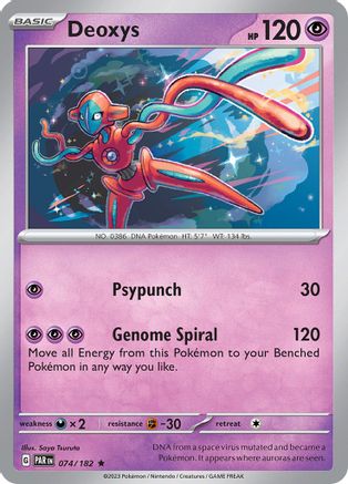 Deoxys 074/182 - SV04 Paradox Rift Holofoil